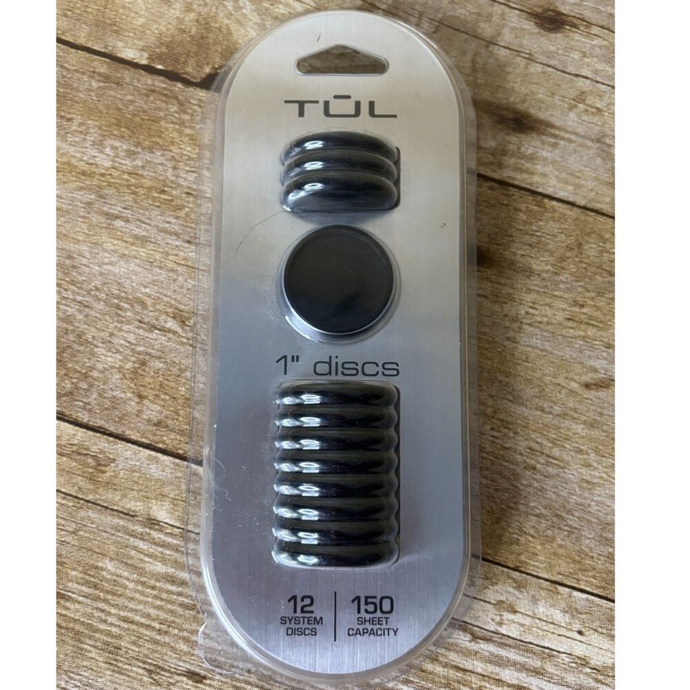 TUL DISCBOUND NOTEBOOK SYSTEM DURABLE BLACK PLASTIC EXPANSION DISC 1" NEW